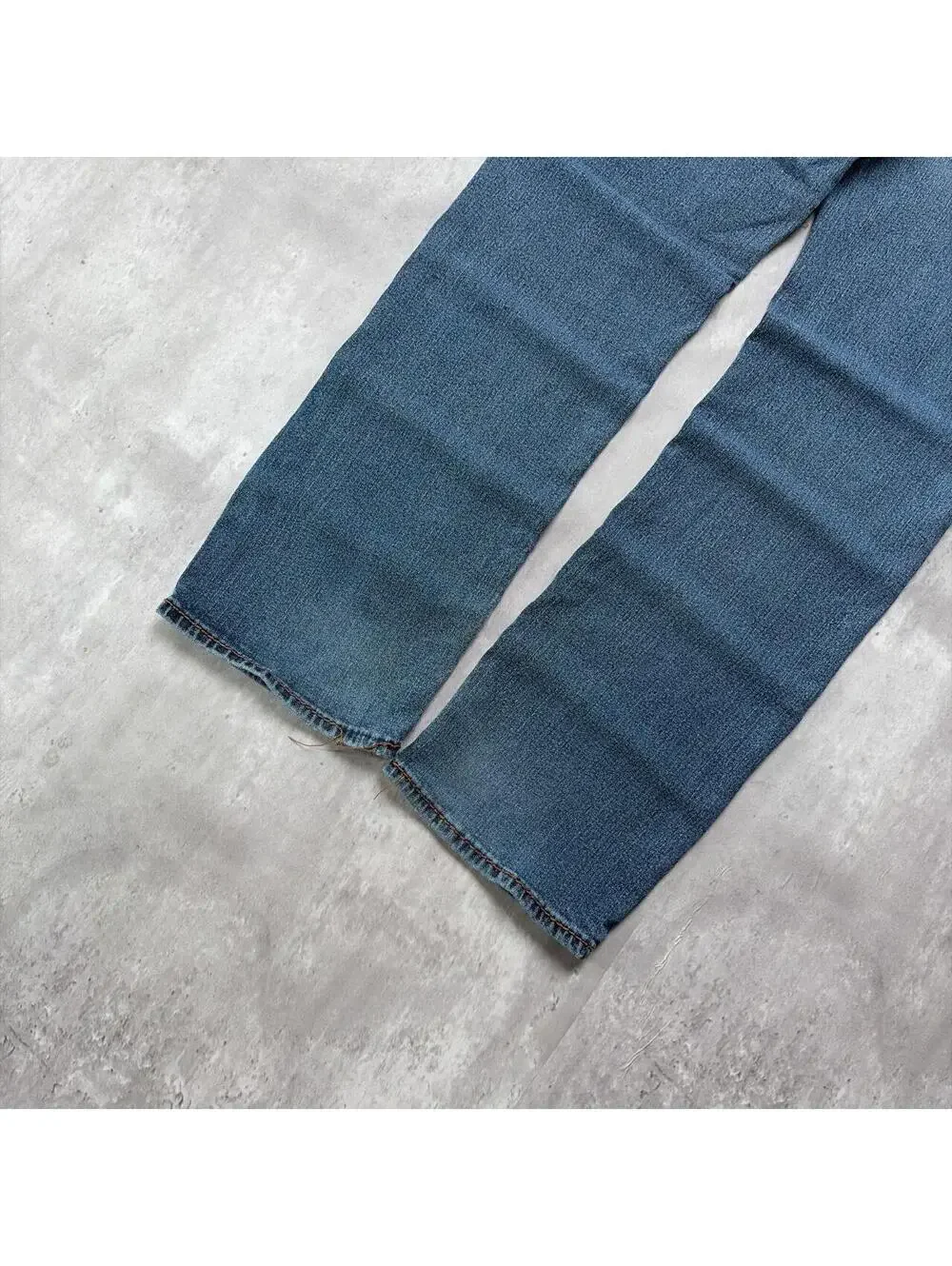 Y2K Blue True Religion Grunge Ricky Straight Denim Jeans